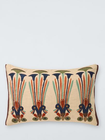 John  Lewis Luxor Rectangular Cushion, Natural/Multi, Natural Multi