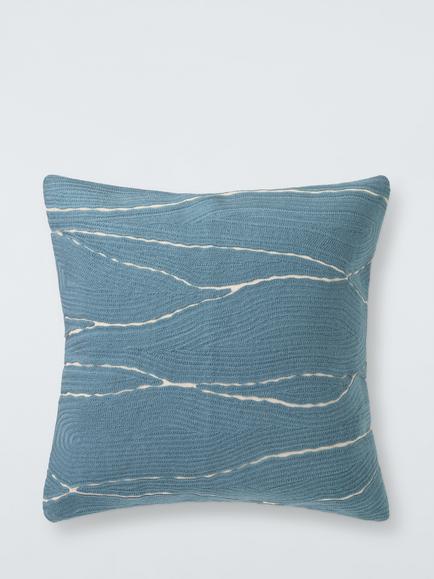 John Lewis Mica Cushion, Blue
