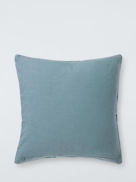 John Lewis Mica Cushion - view 2, Blue