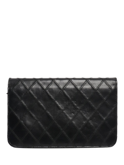 Pre-loved CHANEL 2011 Lambskin Chain Wallet, Black - view 2, Black