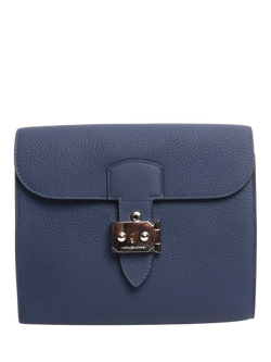 Pre-loved Hermès Sac A Depeches 21 Messenger Bag, Blue, Blue