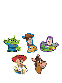 Crocs Kids' Toy Story Jibbitz Charms, Set of 5, Multi, Multi