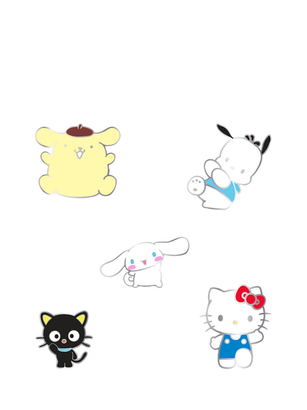 Crocs Kids' Jibbitz Hello Kitty Friends Charms, Pack of 5, Multi, Multi