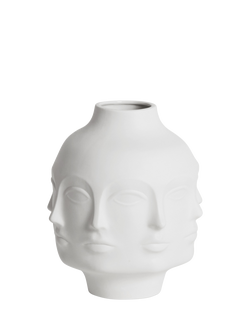 Jonathan Adler Muse Gala Large Porcelain Vase, H30cm, White, White