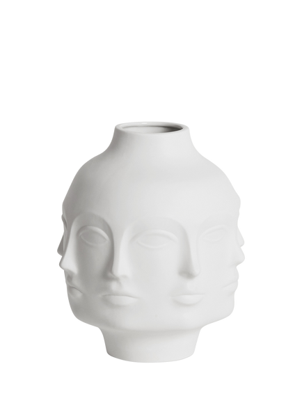 Jonathan Adler Muse Gala Large Porcelain Vase, H30cm, White, White