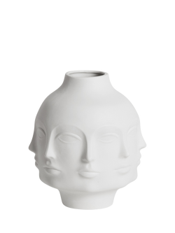 Jonathan Adler Muse Gala Large Porcelain Vase, H30cm, White - view 2, White
