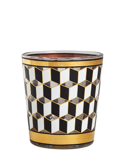 Jonathan Adler Versailles Glass Tumblers, Set of 4, 350ml, Black/Gold - view 2, Gold