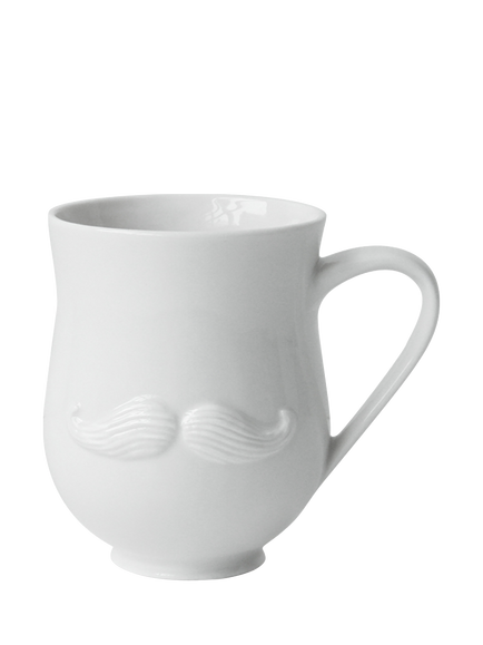 Jonathan Adler Muse Mr & Mrs Reversible Porcelain Mug, 473ml, White - view 2, White