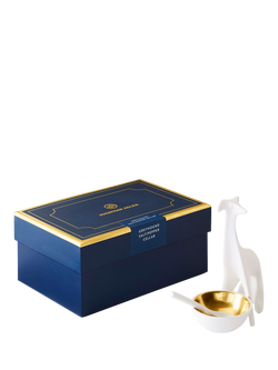 Jonathan Adler Greyhound Porcelain Salt & Pepper Cellar, Gold/White - view 2, Gold