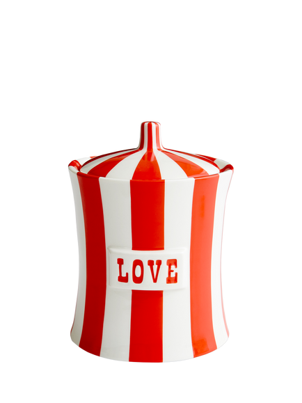 Jonathan Adler Vice Peace Porcelain Canister, Red, Red