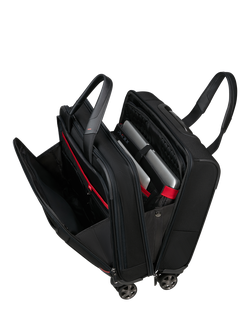 Samsonite PRO-DLX 6 8-Wheel Spinner Laptop Bag, 26L, Black - view 2, Black
