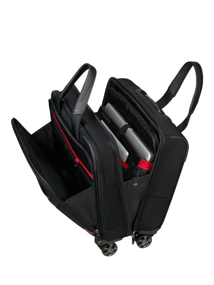 Samsonite PRO-DLX 6 8-Wheel Spinner Laptop Bag, 26L, Black - view 2, Black