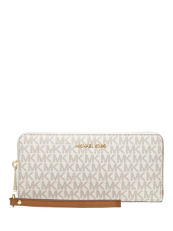 Michael Kors Jet Set Travel Wristlet Wallet, Vanilla, Vanilla