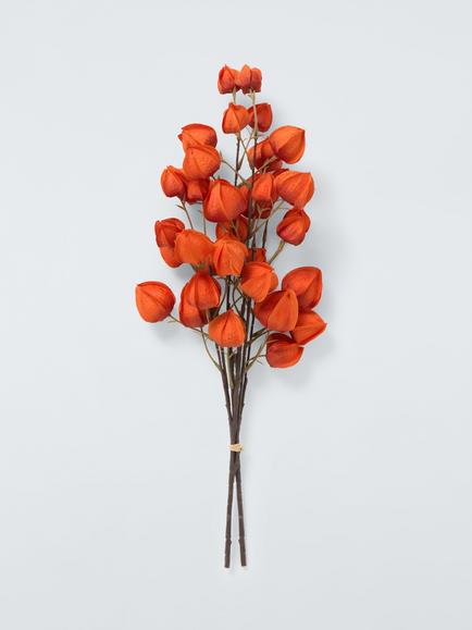 John Lewis Chinese Lantern Stem, Pack of 2, Orange, Orange