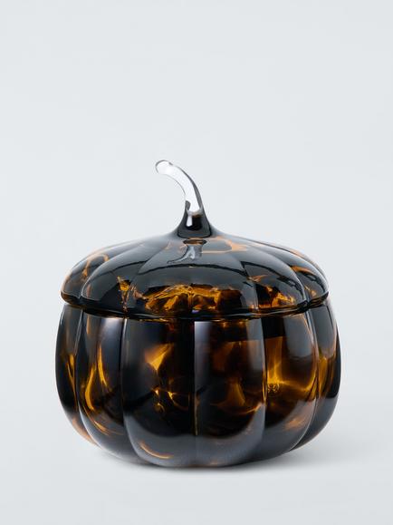 John Lewis Tortoiseshell Glass Lidded Bowl, Tortoise Shell