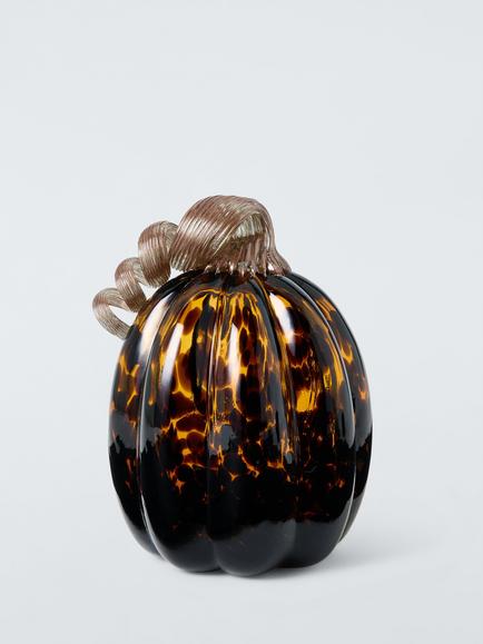John Lewis Tortoiseshell Glass Pumpkin Decoration, Tortoise Shell