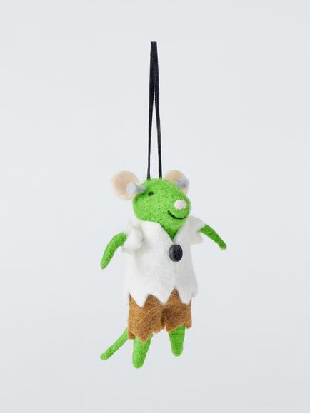 John Lewis Frankenstein Mouse Felt Tree Decoration, Multi