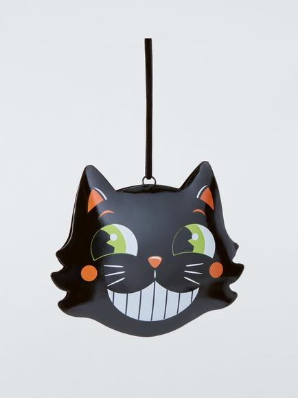 John Lewis Cat Face Metal Tree Decoration, Black