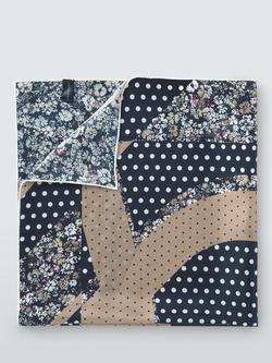 John Lewis Daisy Heritage Pure Silk Scarf, Multi, Multi