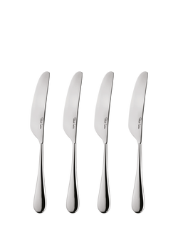 Robert Welch Arden Bright Stainless Steel Butter Knives, Set of 4, Silver