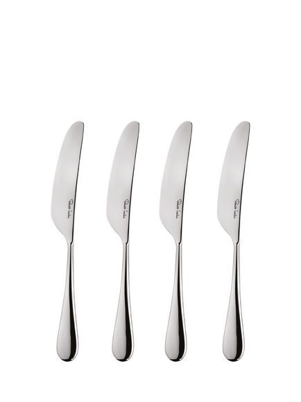 Robert Welch Arden Bright Stainless Steel Butter Knives, Set of 4, Silver