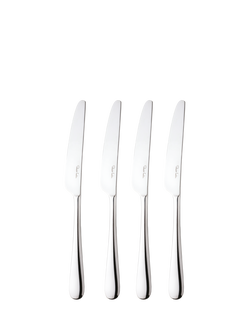 Robert Welch Kingham Bright Stainless Steel Table Knives, Set of 4, Silver