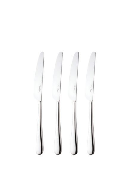 Robert Welch Kingham Bright Stainless Steel Table Knives, Set of 4, Silver