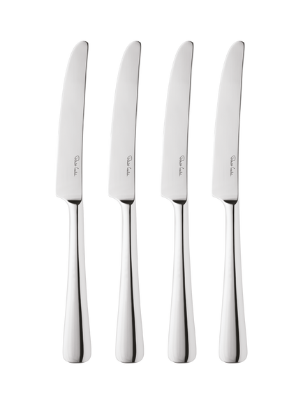 Robert Welch Malvern Bright Stainless Steel Table Knives, Set of 4, Silver