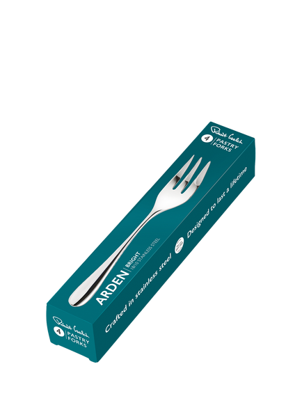 Robert Welch Arden Bright Stainless Steel Pastry Forks, Set of 4 - view 2, Silver