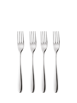 Robert Welch Stanton Bright Stainless Steel Table Forks, Set of 4, Silver