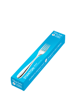 Robert Welch Stanton Bright Stainless Steel Table Forks, Set of 4 - view 2, Silver
