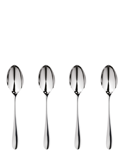 Robert Welch Arden Bright Stainless Steel Espresso Coffee Spoons, Set of 4, Silver