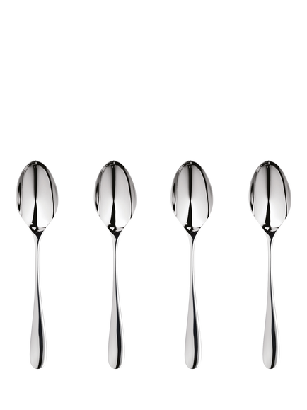 Robert Welch Arden Bright Stainless Steel Espresso Coffee Spoons, Set of 4, Silver