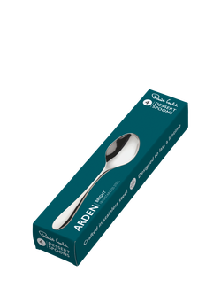 Robert Welch Arden Bright Stainless Steel Dessert Spoons, Set of 4 - view 2, Silver