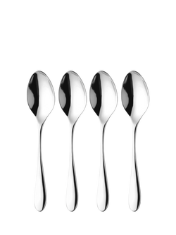 Robert Welch Arden Bright Stainless Steel Soup Spoons, Set of 4, Silver