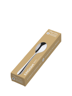 Robert Welch Kingham Bright Stainless Steel Dessert Spoons, Set of 4 - view 2, Silver