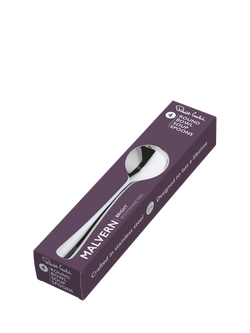 Robert Welch Malvern Bright Stainless Steel Round Bowl Soup Spoons, Set of 4 - view 2, Silver