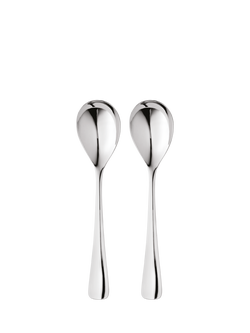 Robert Welch Malvern Bright Stainless Steel Serving Spoons, Set of 2, Silver
