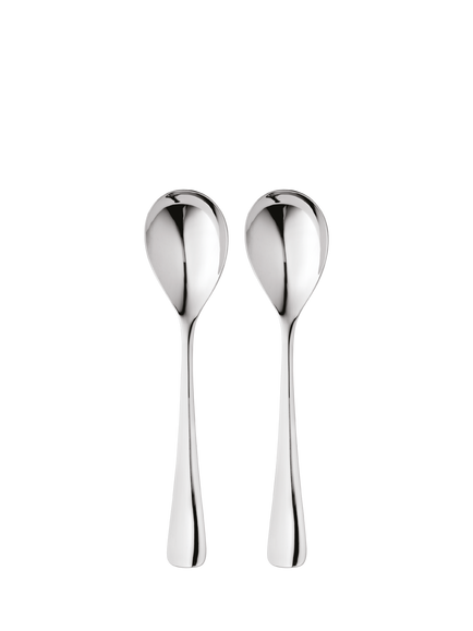 Robert Welch Malvern Bright Stainless Steel Serving Spoons, Set of 2, Silver
