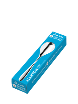 Robert Welch Stanton Bright Stainless Steel Serving Spoons, Set of 2 - view 2, Silver