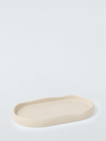 John Lewis Luna Bathroom Accessories Tray, Natural, Natural