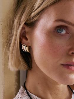 Daisy x Polly Newman Large Cuff Studs Earrings, Mixed Metal - view 2, Mixed Metal