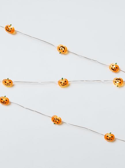 John Lewis 20 Battery Operated LED Pumpkin String Lights, Orange