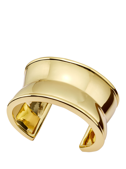 Daisy x Polly Newman Large Cuff Bangle, Gold, Gold