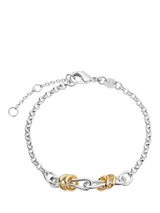 Daisy x Polly Newman Light Knot Bracelet Mixed Metal, Silver