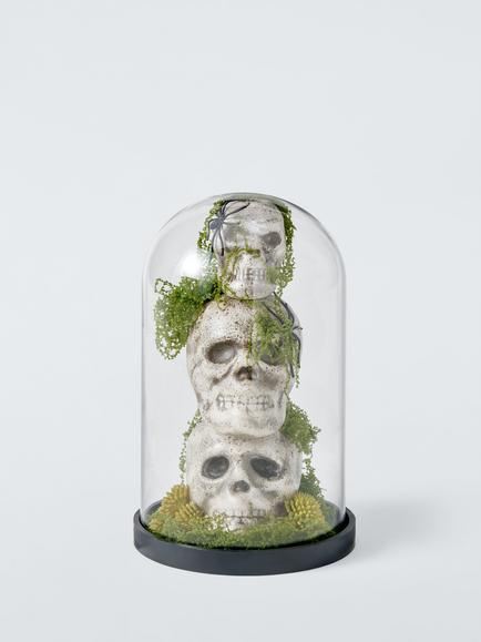 John Lewis Skull Stack Terrarium Halloween Decoration, Multi