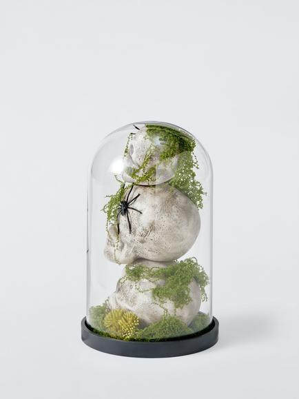 John Lewis Skull Stack Terrarium Halloween Decoration - view 2, Multi