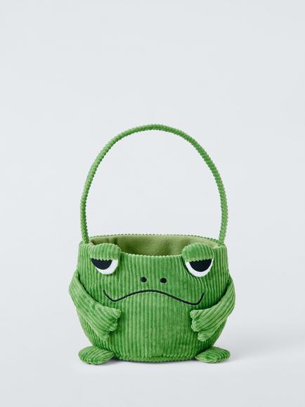 John Lewis Frog Corduroy Treat Bag, Green