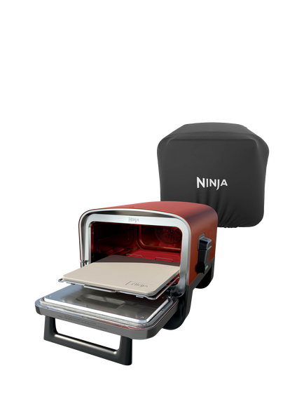 Ninja Woodfire 8-in-1 Electric Outdoor Oven, Pizza Oven & Smoker with Cover, Brown, Brown