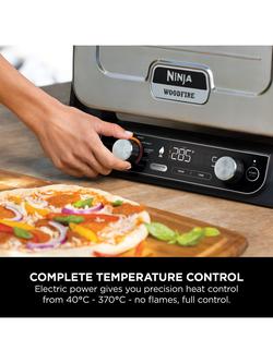 Ninja Woodfire 8-in-1 Electric Outdoor Oven, Pizza Oven & Smoker with Cover, Brown - view 2, Brown